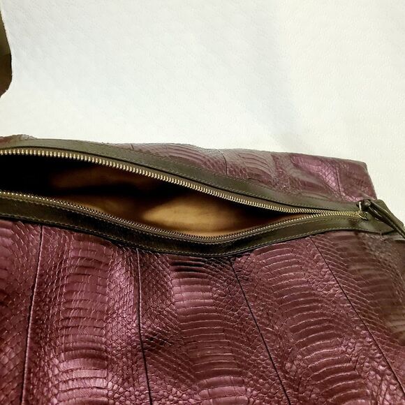 Cocomojo Purple Leather Zipper Bag - Picture 6 of 15